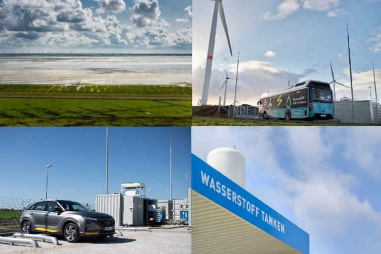 Westküsten-Windenergie für Wasserstoff-Tankstellen