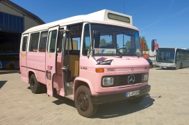 Die rosa Bergziege kommt nach Blankenese (Foto: vhh.mobility) 1_Historische_Bergziege_vhh_mobility