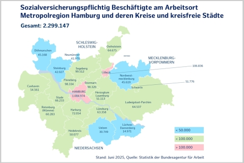 Arbeitsmarkt Metropolregion Hamburg: Beschäftigung im Check