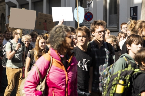 Klimastreik in der Elmshorner Innenstadt