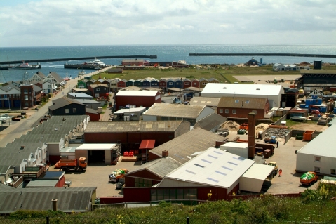 Sammlung von Alttextilien auf Helgoland