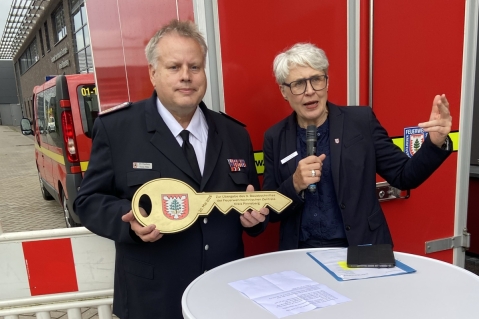 Schlüsselübergabe Feuerwehrtechnische Zentrale