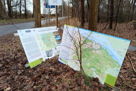 Vandalismus im Regionalpark Wedeler Au