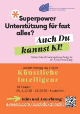 KI für Frauen A4 Plakat