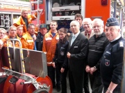 Feuerwehrleute aus Selenogradsk im Kreis Pinneberg